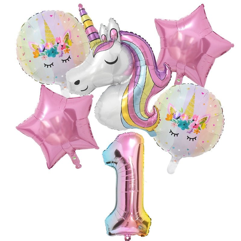 Globo de Unicornio de 1 años - Princesa Unicornio