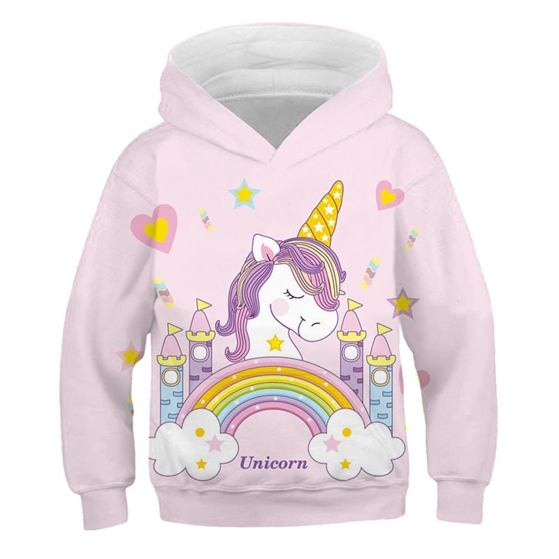 Sudadera Unicornio Niña Castillo