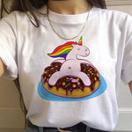 Camiseta de Unicornio Donuts