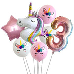 Globos Unicornio Cumpleaños 3 Años