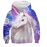 Sudadera Unicornio Azul y Púrpura