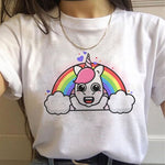 Camiseta Unicornio Arcoiris Mujer