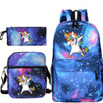 Mochila Escolar Unicornio Galaxia