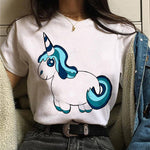Camiseta de Unicornio Dibujos Animados
