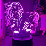 Lampara Led Unicornio