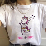 Camiseta de Unicornio ''Born to Dance''