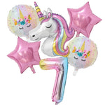 Globo de unicornio cumpleaños 7 años