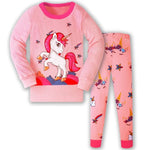 Pijama Unicornio Niña Rojo