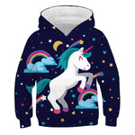 Sudadera Unicornio Niña Noche