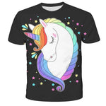 Camiseta de Unicornio Multicolor