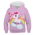 Sudadera Unicornio Niña Púrpura