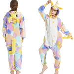 Disfraz de Unicornio Multicolor Kigurumi para Niña