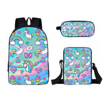 Mochila Infantil Unicornio Azul