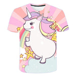 Camiseta de Unicornio Rosado