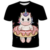 Camiseta Unicornio Donuts Niña