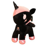 Peluche unicornio Negro y Rosa