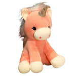 Peluche Unicornio Rojo y Blanco