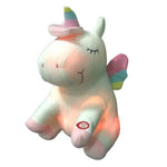 Unicornio Peluche Blanco LED