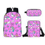 Mochila Escolar Unicornio Morado