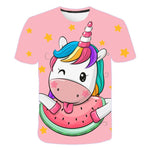 Camiseta de Unicornio Sandía